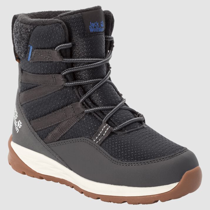 Botas Invierno Jack Wolfskin Polar Bear Texapore High Niños Negros/Blancos Mexico-9712638